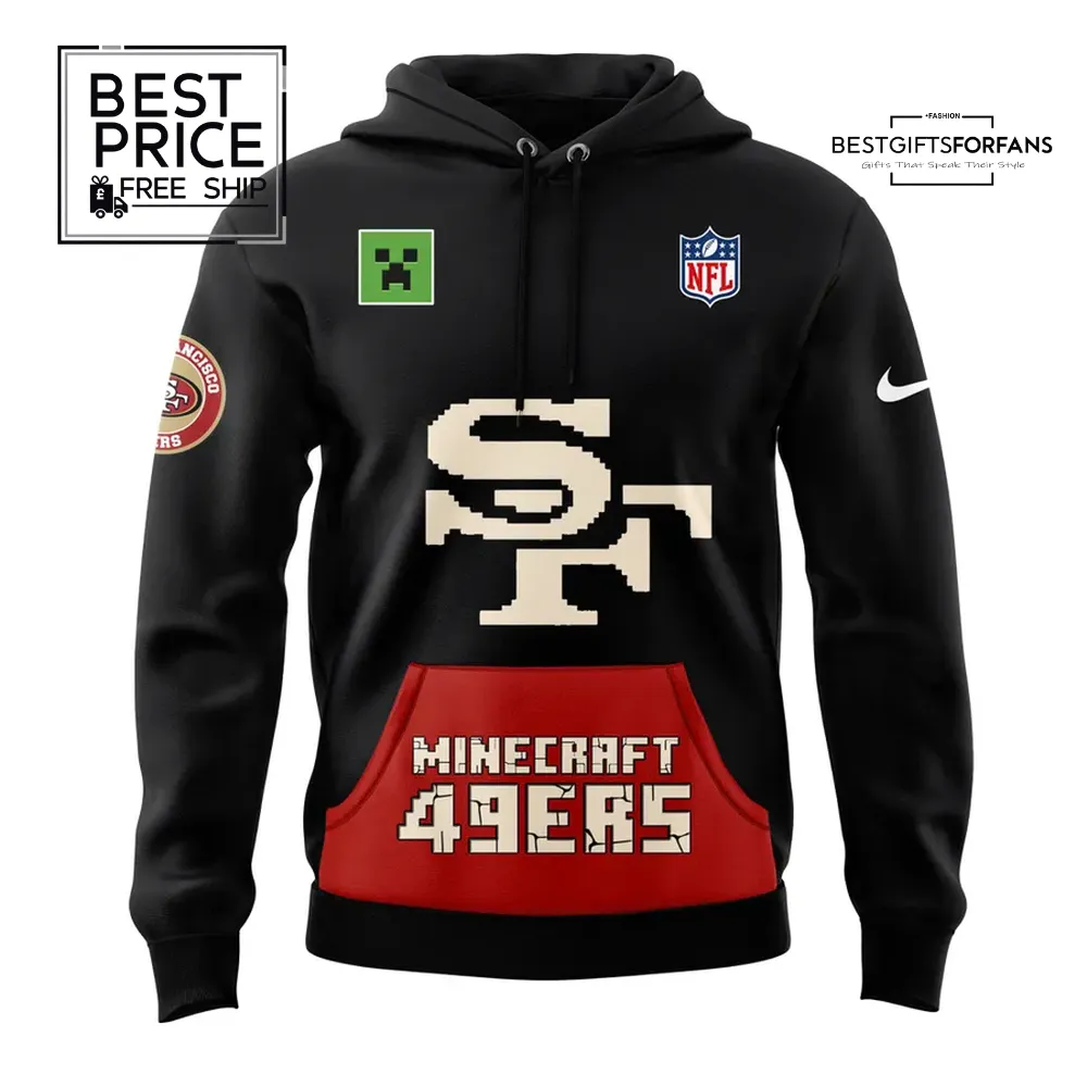 San Francisco 49ers 2025 NFL Minecraft Game Special Edition Hoodie San Francisco 49ers 2025 NFL Minecraft Game Special Edition Hoodie