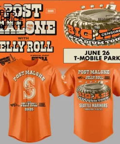 Seattle Mariners x Post Malone Special Edition Baseball Jersey