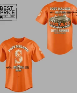 Seattle Mariners x Post Malone Special Edition Baseball Jersey