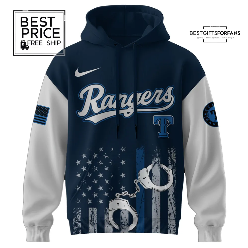 Texas Rangers x Law Enforcement Appreciation Day Special Edition Hoodie Texas Rangers x Law Enforcement Appreciation Day Special Edition Hoodie