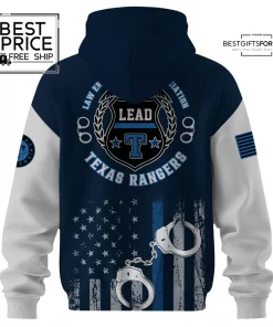Texas Rangers MLB x Law Enforcement Appreciation Day Limited Edition Hoodie 3