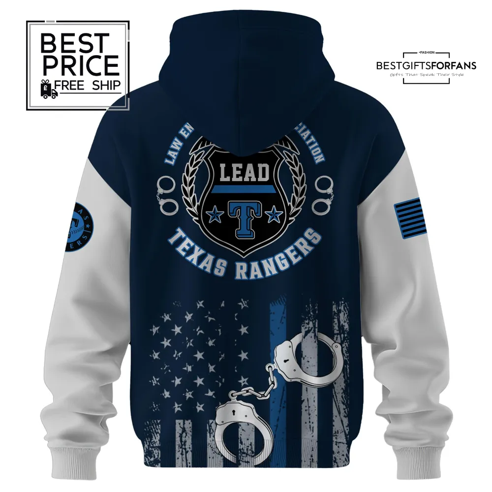 Texas Rangers x Law Enforcement Appreciation Day Special Edition Hoodie Texas Rangers x Law Enforcement Appreciation Day Special Edition Hoodie