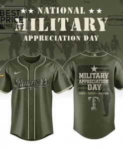Rangers x Military Appreciation Day Limited Edition Baseball Jersey