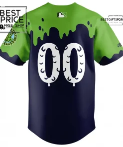 The Asheville Tourists Snot Otters Replica Baseball Jersey 3