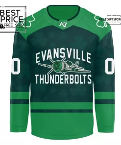 Thunderbolts x Saint Paddy's Jersey 2025 Limited Edition Hockey Jersey 3
