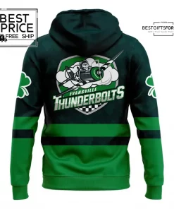 Evansville Thunderbolts St. Patrick’s Day-themed Limited Edition Hoodie