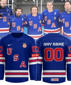 USA IIHF Ice Hockey World Championship Limited Edition Hockey Jersey