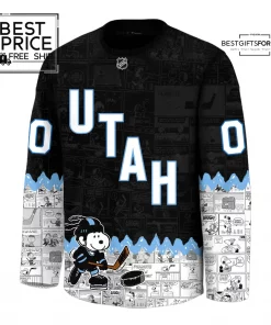 “Utah Hockey” x Peanuts collaboration Limited Edition Hockey Jersey