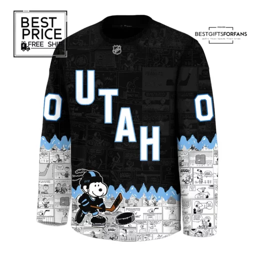 “Utah Hockey” x Peanuts collaboration Limited Edition Hockey Jersey