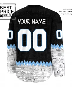 Utah Hockey “75th Anniversary of Peanuts” Snoopy Jerseyfutaf Hockey Jersey 3