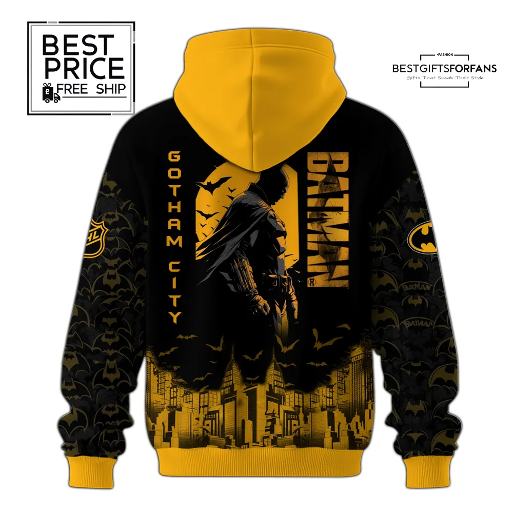 Utah Hockey x DC Batman Game Night Special Edition Hoodie Utah Hockey x DC Batman Game Night Special Edition Hoodie