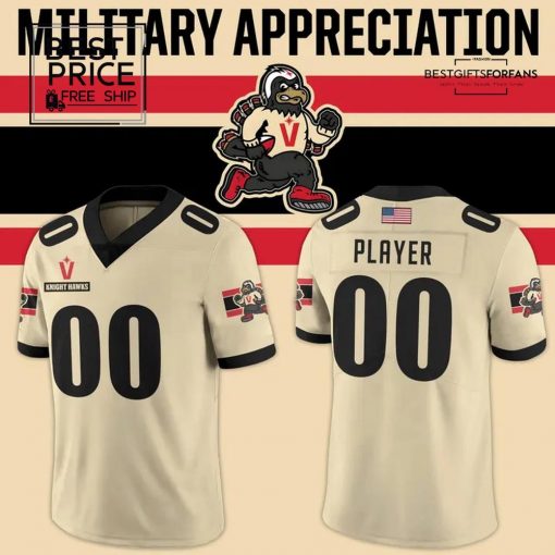 Vegas Knight Hawks 2025 Military Appreciation Limited Edition Football Jersey