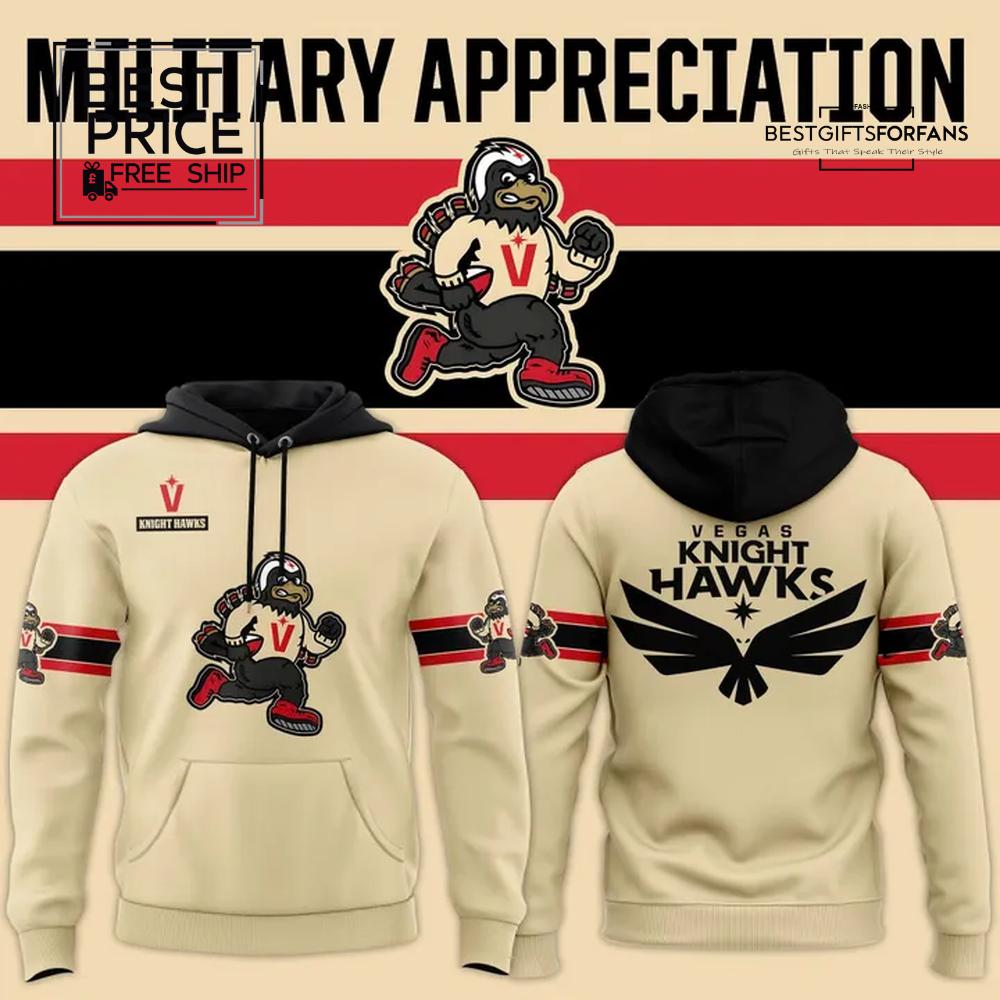 Vegas Knight Hawks 2025 Military Appreciation Special Edition Hoodie Vegas Knight Hawks 2025 Military Appreciation Special Edition Hoodie