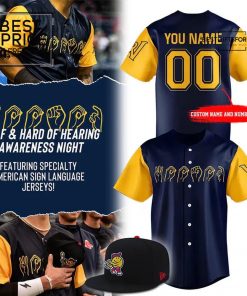Worcester Red Sox x 2025 Deaf & Hard of Hearing Awareness Limited Edition Baseball Jersey