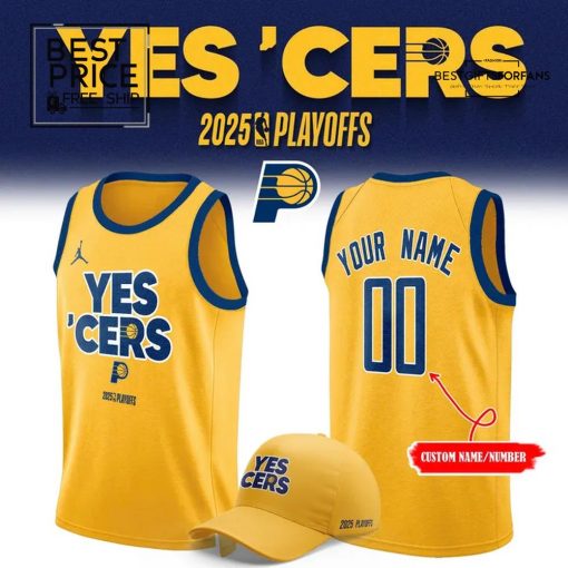 Indiana Pacers “Yes ‘Cers” 2025 NBA Playoffs Limited Edition Basketball Jersey