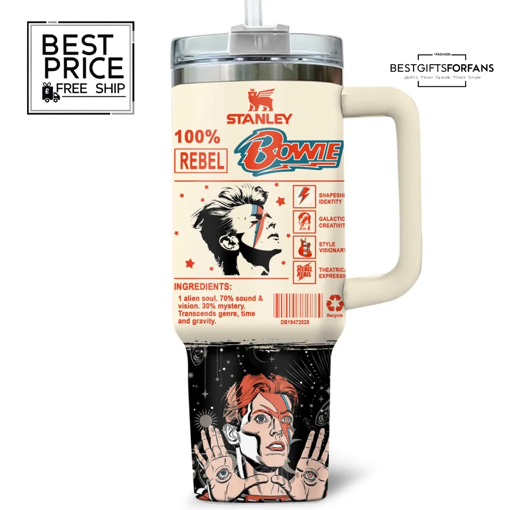 Iconic David Bowie Limited Edition Stanley Tumbler Iconic David Bowie Limited Edition Stanley Tumbler