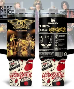 Iconic band Aerosmith Limited Edition Stanley Tumbler