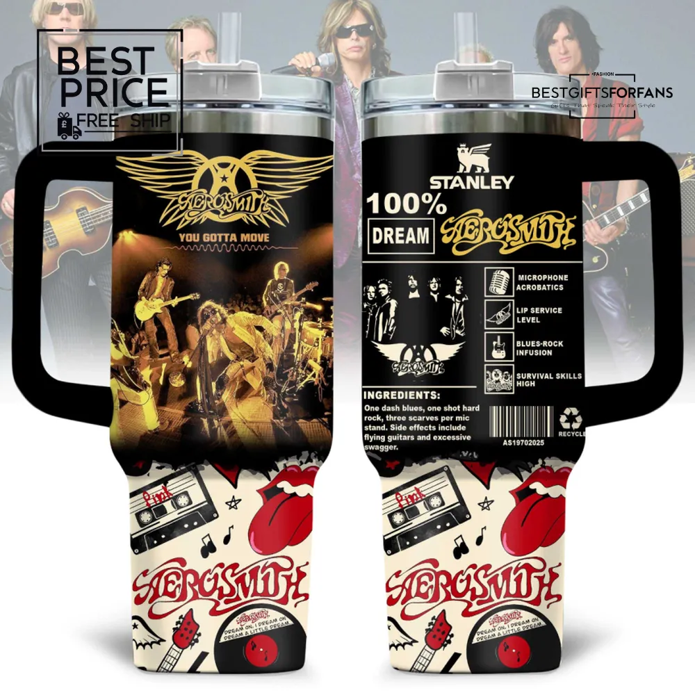 Iconic band Aerosmith Limited Edition Stanley Tumbler Iconic band Aerosmith Limited Edition Stanley Tumbler