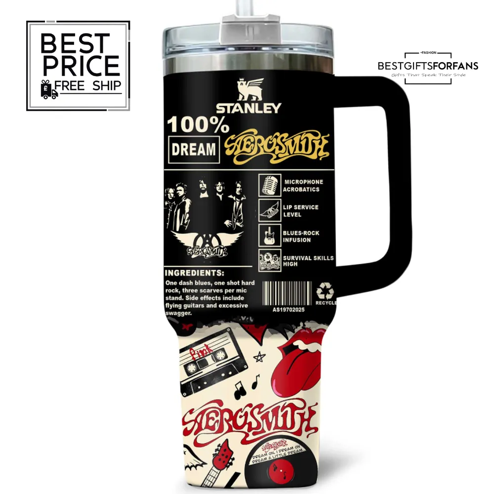 Iconic band Aerosmith Limited Edition Stanley Tumbler Iconic band Aerosmith Limited Edition Stanley Tumbler