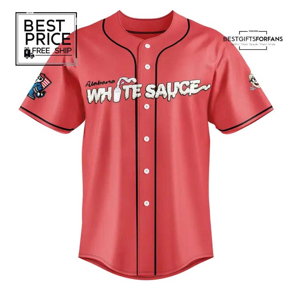 2025 Alabama White Sauce Limited Edition Baseball Jersey 2025 Alabama White Sauce Limited Edition Baseball Jersey