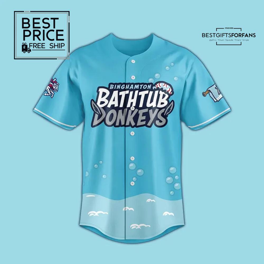 Binghamton Bathtub Donkeys Limited Edition Baseball Jersey Binghamton Bathtub Donkeys Limited Edition Baseball Jersey