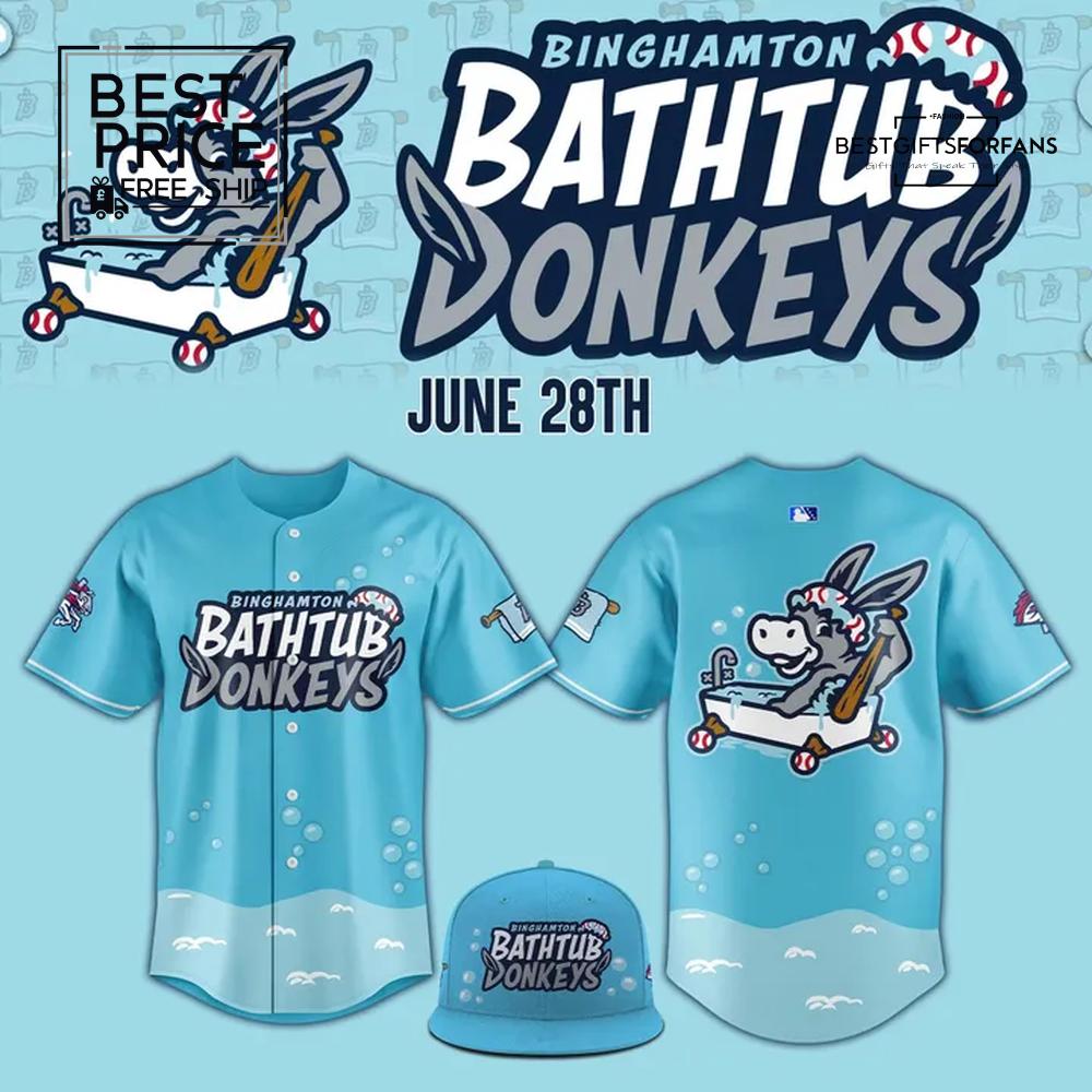 Binghamton Bathtub Donkeys Limited Edition Baseball Jersey Binghamton Bathtub Donkeys Limited Edition Baseball Jersey