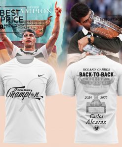 Carlos Alcaraz Roland Garros 2025 Limited Edition T-Shirt