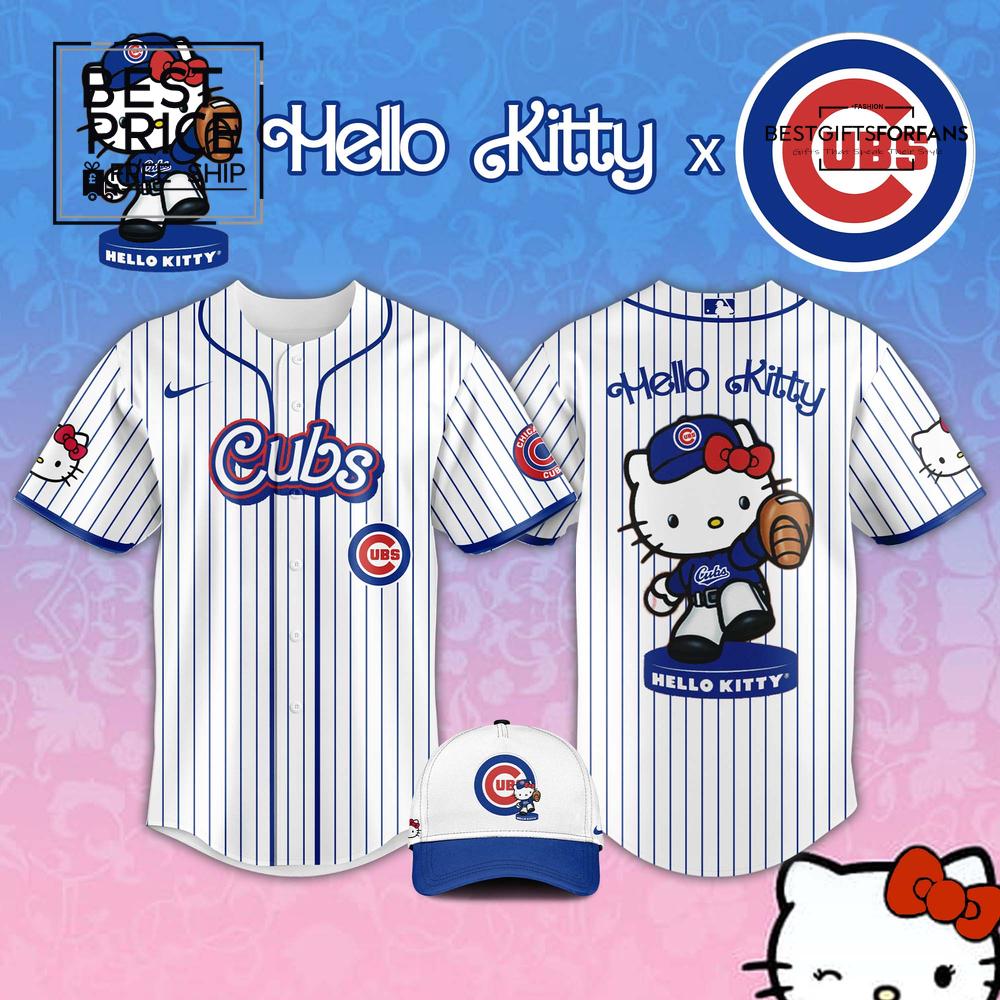 Hello Kitty x Cubs Limited Edition Baseball Jersey Hello Kitty x Cubs Limited Edition Baseball Jersey