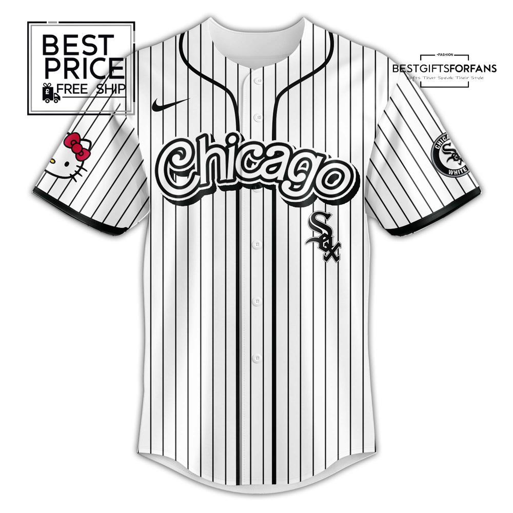 Chicago White Sox x Hello Kitty Game Night Limited Edition Baseball Jersey Chicago White Sox x Hello Kitty Game Night Limited Edition Baseball Jersey