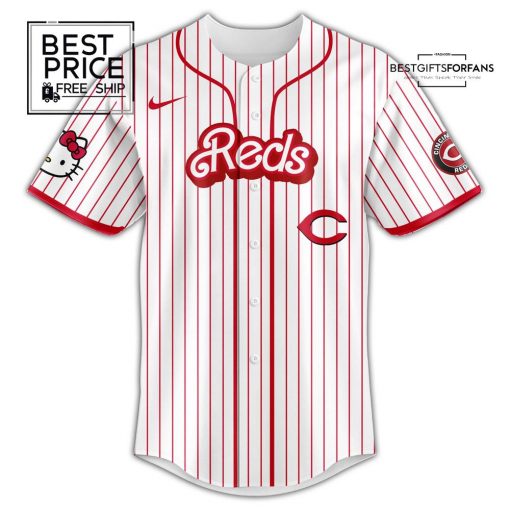 Cincinnati Reds x Hello Kitty Game Night Limited Edition Baseball Jersey