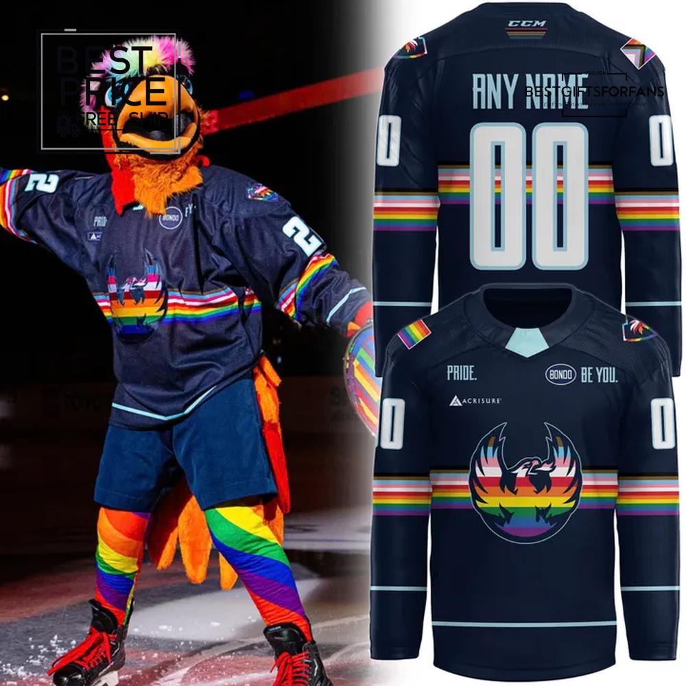 Coachella Valley Firebirds Pride Night Limited Edition Hockey Jersey Coachella Valley Firebirds Pride Night Limited Edition Hockey Jersey