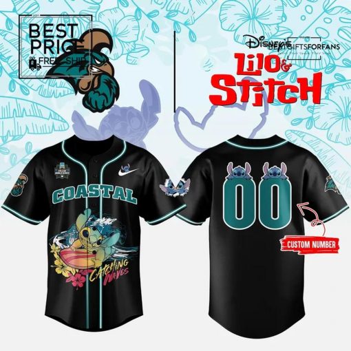  Coastal Carolina x 2025 Lilo & Stitch Limited Edition Baseball Jersey