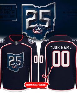 Columbus Blue Jackets 25th Anniversary Season Limited Edition Hockey Jersey
