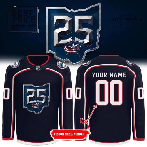 Columbus Blue Jackets 25th Anniversary Season Limited Edition Hockey Jersey