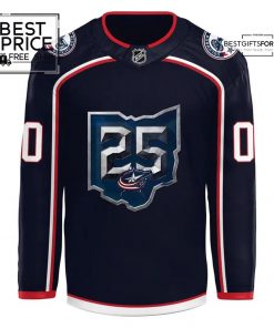 Columbus Blue Jackets 25th Anniversary Season Limited Edition Hockey Jersey