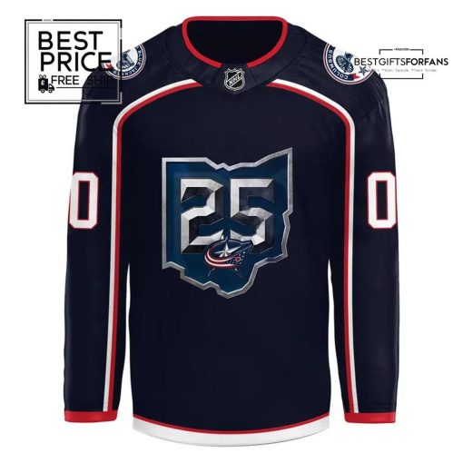 Columbus Blue Jackets 25th Anniversary Season Limited Edition Hockey Jersey