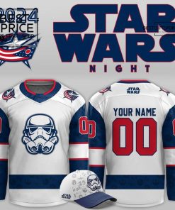 Columbus Blue Jackets x Star Wars Night Custom Limited Edition Hockey Jersey
