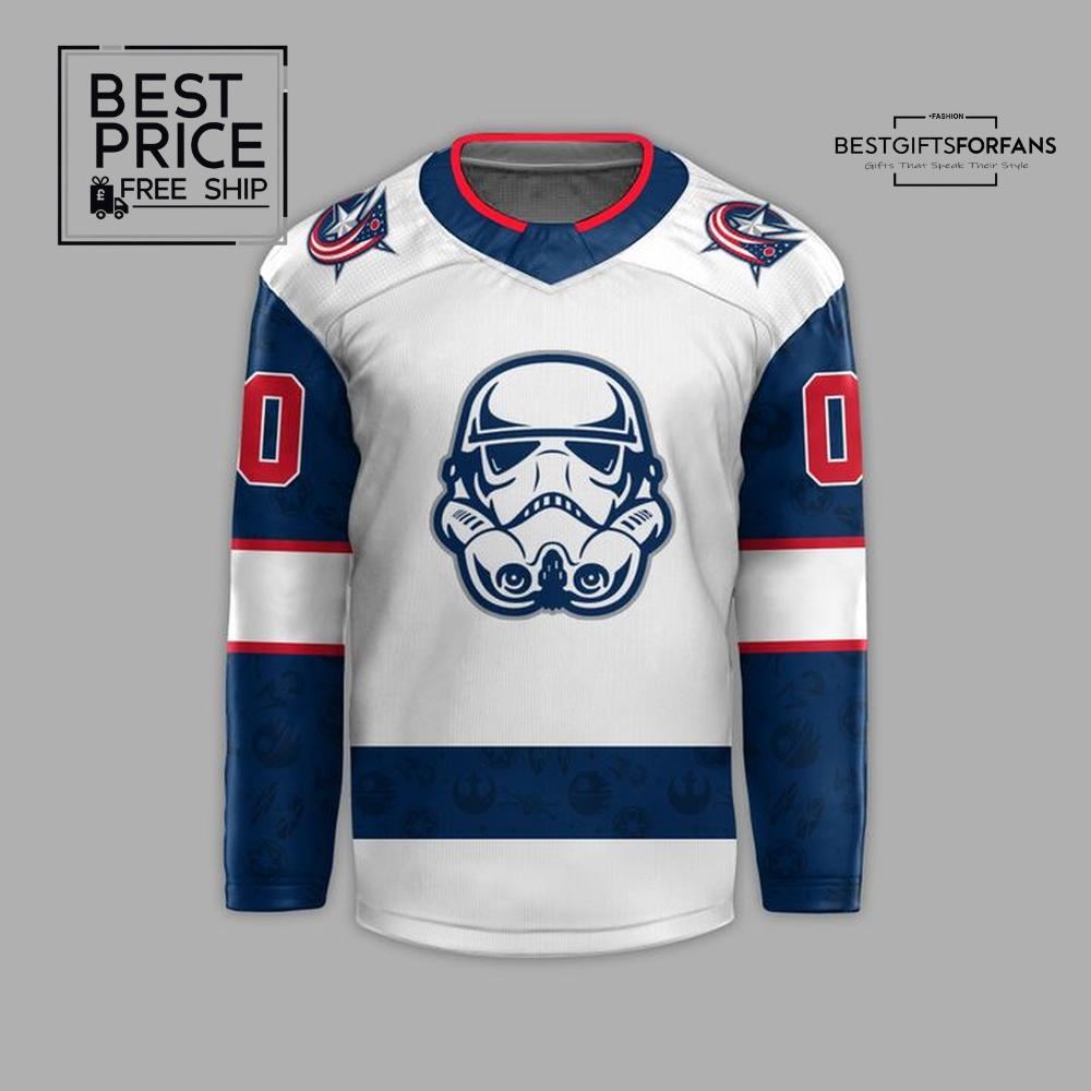 Columbus Blue Jackets x Star Wars Night Custom Limited Edition Hockey Jersey Columbus Blue Jackets x Star Wars Night Custom Limited Edition Hockey Jersey