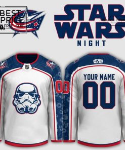 Columbus Blue Jackets x Star Wars Night Custom Version 2 Limited Edition Hockey Jersey