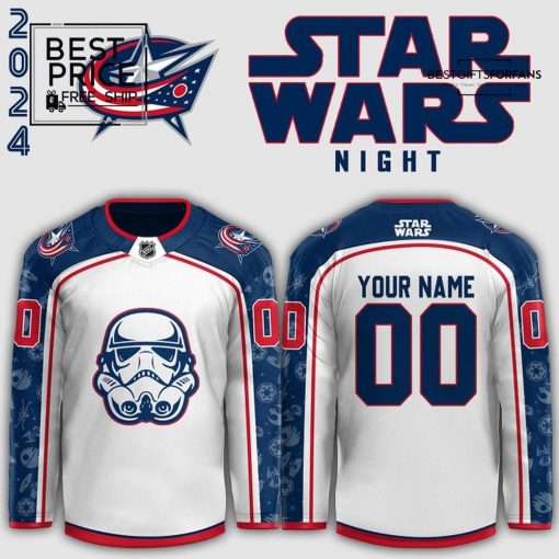 Columbus Blue Jackets x Star Wars Night Custom Version 2 Limited Edition Hockey Jersey