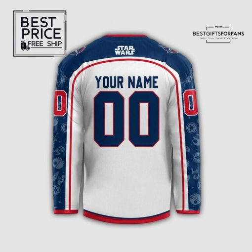 Columbus Blue Jackets x Star Wars Night Custom Version 2 Limited Edition Hockey Jersey