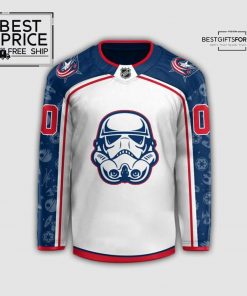 Columbus Blue Jackets x 2024 Star Wars Night Custom Jersey (v2) 4