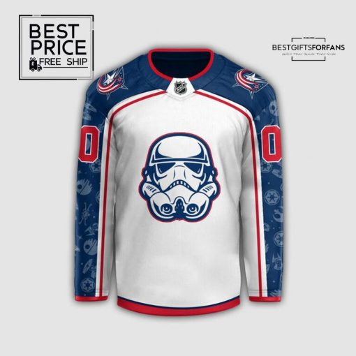 Columbus Blue Jackets x Star Wars Night Custom Version 2 Limited Edition Hockey Jersey