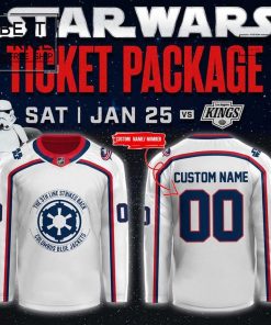 Columbus Blue Jackets x 2025 Star Wars Night Custom Limited Edition Hockey Jersey