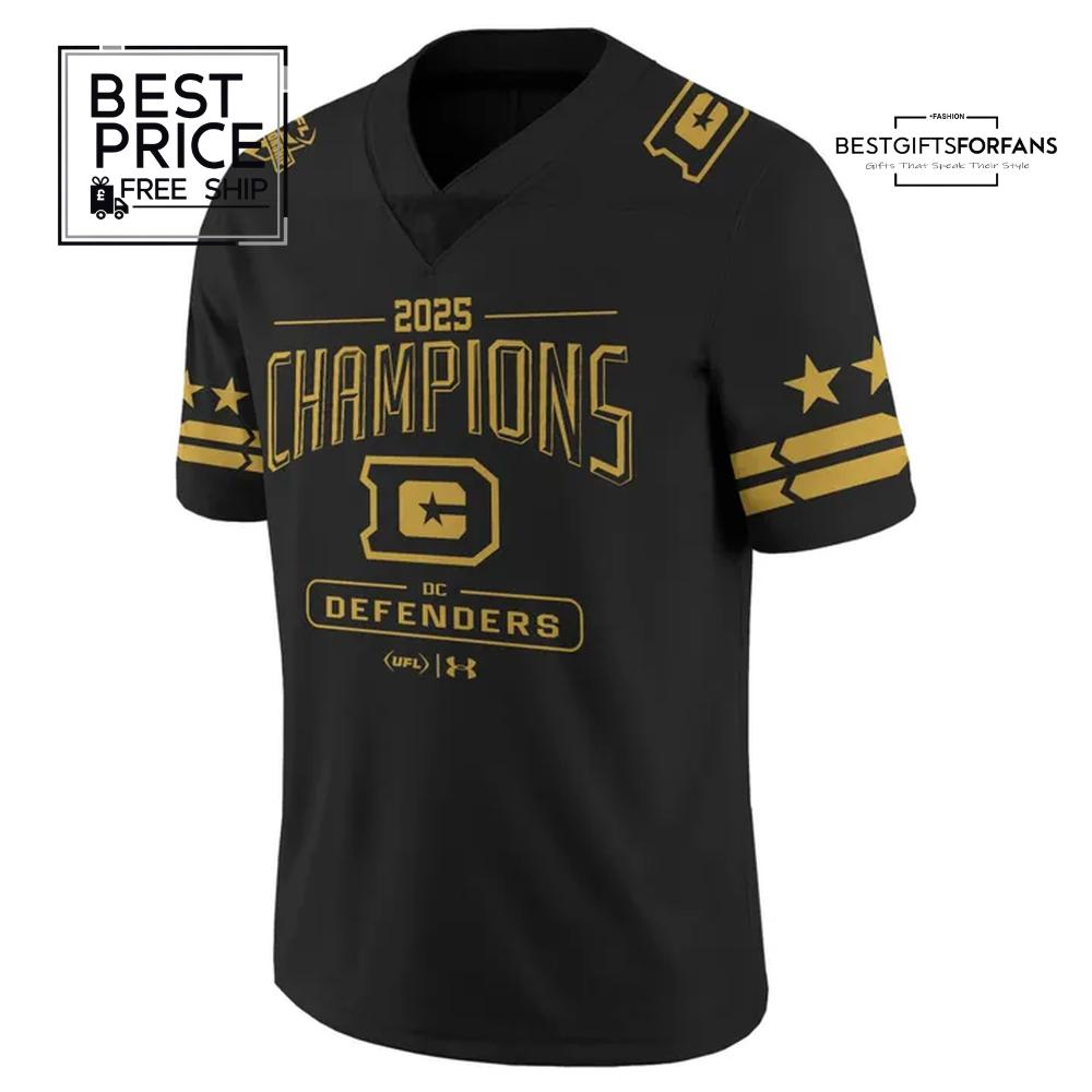 DC Defenders 2025 Football League Champions Limited Edition Football Jersey DC Defenders 2025 Football League Champions Limited Edition Football Jersey