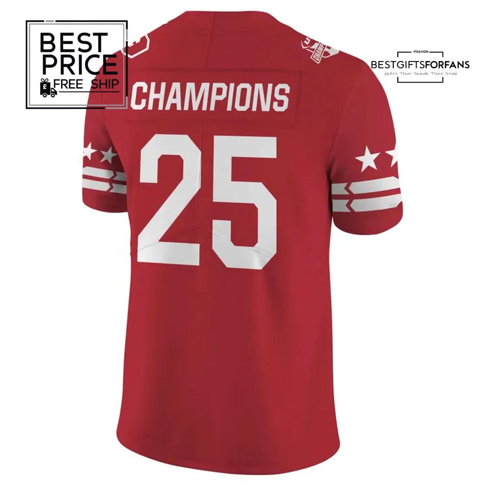 DC Defenders 2025 United Football League Champions Limited Edition Football Jersey DC Defenders 2025 United Football League Champions Limited Edition Football Jersey