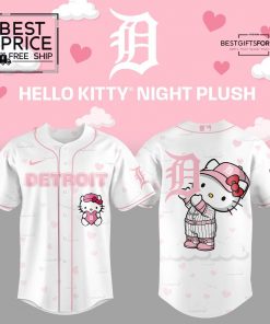 Detroit Tigers Hello Kitty Night Limited Edition Baseball Jersey