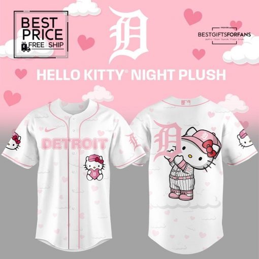 Detroit Tigers Hello Kitty Night Limited Edition Baseball Jersey