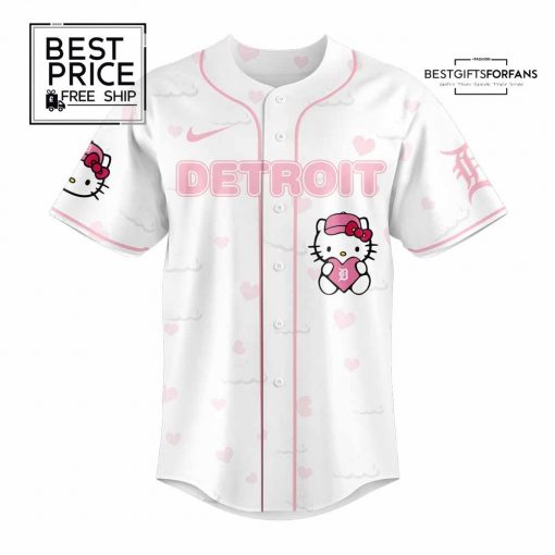 Detroit Tigers Hello Kitty Night Limited Edition Baseball Jersey
