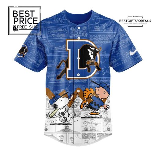 Durham Bulls 75th Anniversary of Peanuts Jersey Flat Cap Set Limited Edition Baseball Jersey